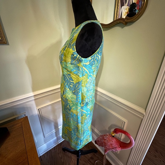 VINTAGE KASPER A.S.L. Petite SILK 2 PC SKIRT AND TOP SET TROPICAL DESIGN SIZE 2 - Picture 9 of 14